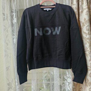 Rebecca Minkoff NOW Cropped Sweatshirt, S, Black